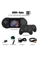 DATA FROG SF2000 Retro Oyun Konsolu 6000 Oyun 3inç HD Gamepad