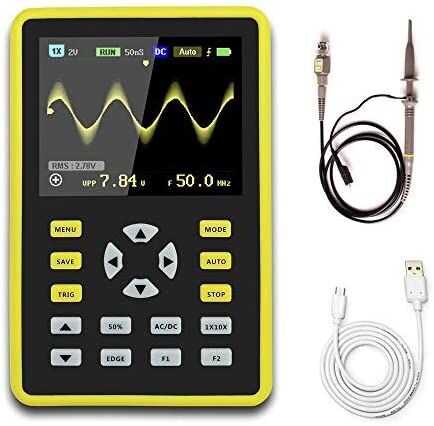 5012H 2.4-inch Dijital Taşınabilir Osiloskop 500MS/s 100MHz Dalga Formu Hafızalı﻿﻿﻿﻿