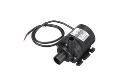 800 Litre Saat 19W DC 12V Fırçasız  Su Pompası Motor Su Geçirmez Hidrofor Erkek Düz Ağız