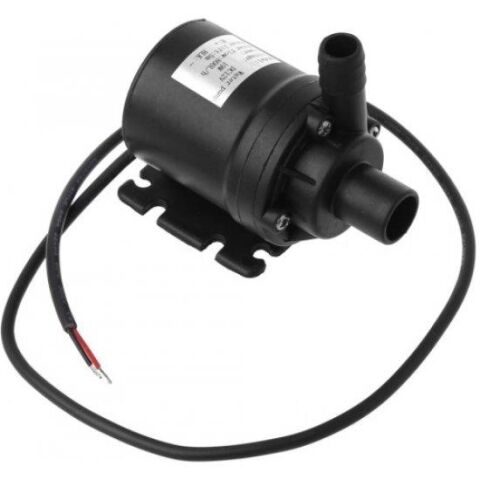 800 Litre Saat 19W DC 12V Fırçasız  Su Pompası Motor Su Geçirmez Hidrofor Erkek Düz Ağız