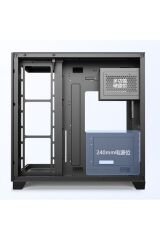 Gaming Boş Kasa Temperli Cam Şeffaf 42x28cm Bilgisayar Kasası 425x280x420mm