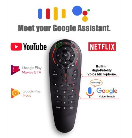 G30 Akıllı Uzaktan Kumanda 33 Tuş IR Gyro Sensing Netflix