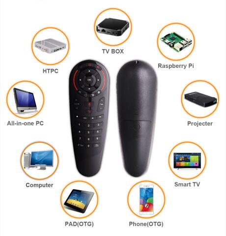 G30 Akıllı Uzaktan Kumanda 33 Tuş IR Gyro Sensing Netflix