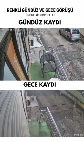 4’lü 5MP IP Kamera Seti | PoE | Hikvision NVR | İç/Dış Mekan | Gece Görüş | Ses Kayıt | Mobil İzleme | 500GB HDD