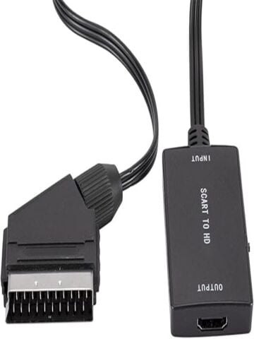 Scart-Kablo Hd Adaptörü 720P 1080P Video Ses Dönüştürücü Çevirici Tv Monitör Projektör İçin Adaptör
