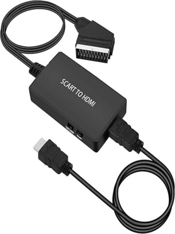 Scart-Kablo Hd Adaptörü 720P 1080P Video Ses Dönüştürücü Çevirici Tv Monitör Projektör İçin Adaptör