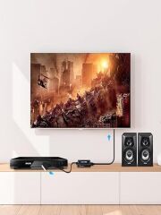 Scart-Kablo Hd Adaptörü 720P 1080P Video Ses Dönüştürücü Çevirici Tv Monitör Projektör İçin Adaptör