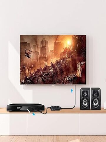 Scart-Kablo Hd Adaptörü 720P 1080P Video Ses Dönüştürücü Çevirici Tv Monitör Projektör İçin Adaptör