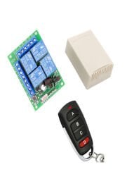 433Mhz Kablosuz Uzaktan Kumanda AC110V 220V Röle 4CH Mini Alıcı Verici Set Işık ve Garaj Kapısı İçin