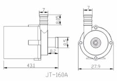 200L / Saat DC 12V Mini Su Pompası Akvaryum Gölet