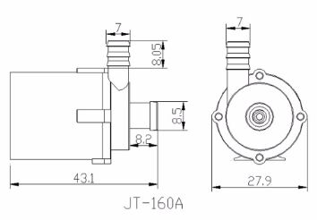 200L / Saat DC 12V Mini Su Pompası Akvaryum Gölet