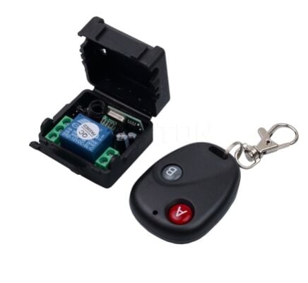 1 Kanal 433 MHz Kablosuz RF Alıcılı 12V Röle Kartı Garaj Kapı Lamba Otomobil