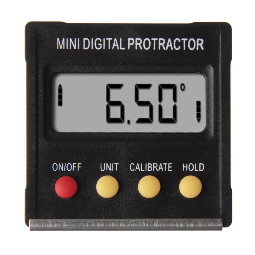 360 Derece Mini Dijital Protraktor Mıknatıslı Eğim Açı Ölçer