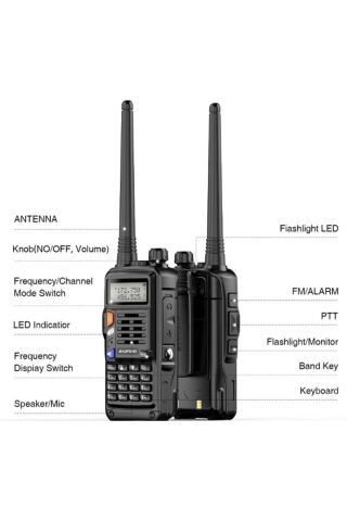 BAOFENG UV-S9 PLUS V2 Telsiz VOX PTT ID 10W 50KM