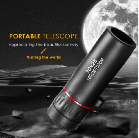 Monocular Dürbün 30*25 Tek Göz Optik Zoom Teleskop 7x Binocular
