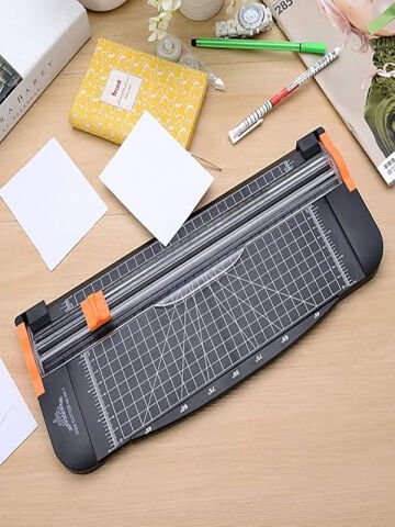 Sürgülü Giyotin Cetvelli Kağıt Kesme Makinesi Kağıt - Plastik Film Kesici