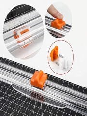 Sürgülü Giyotin Cetvelli Kağıt Kesme Makinesi Kağıt - Plastik Film Kesici