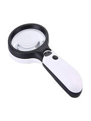 Büyüteç 5x 45x Zoom Büyütmeli Taşınabilir Led Işıklı Ledli Büyüteç Yaşlılar Okuma Çocuk Bilim