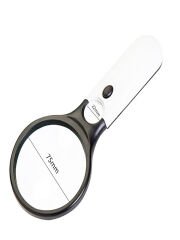 Büyüteç 5x 45x Zoom Büyütmeli Taşınabilir Led Işıklı Ledli Büyüteç Yaşlılar Okuma Çocuk Bilim