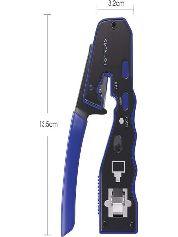 RJ45 EZ Kesme Sıkma Pensesi Aleti Taşınabilir Dayanıklı ve Kullanışlı Kablo Kesici