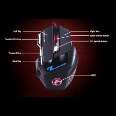 iMice X7 Usb Işıklı Gaming Mouse 2400 DPI