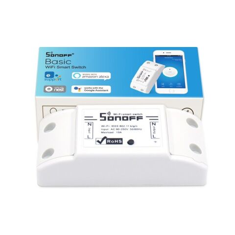 Sonoff Basic Kablosuz 220v 10A Akıllı IOS App Işık Zamanlayıcı