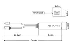 ALFAS AL5432 48V to 12V 1.2A Aktif PoE Splitter PoE Olmayan IP & Wi-Fi Kamera Adaptörsüz Güç Ayırıcı