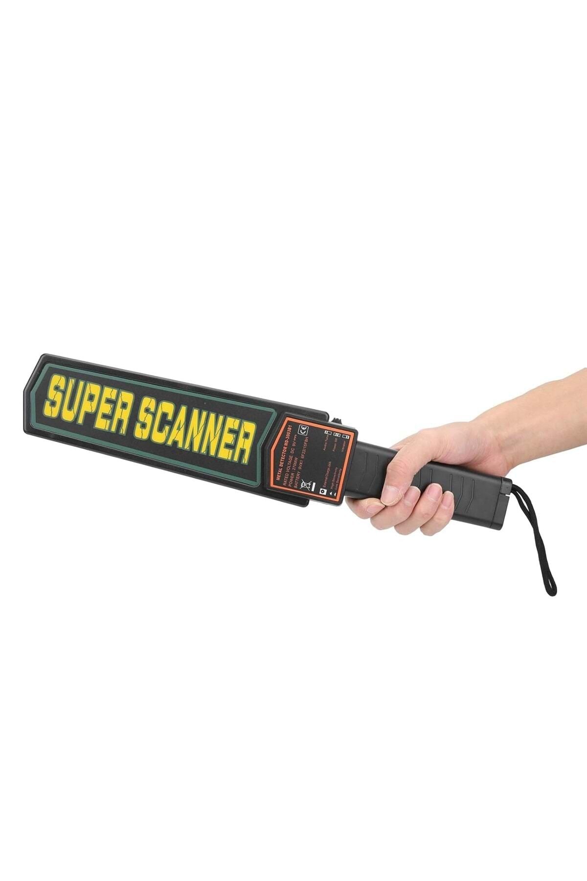 Super Scanner MD-3003B1 El Tipi Güvenlik Üst Arama Dedektörü 9V Pil Dahil