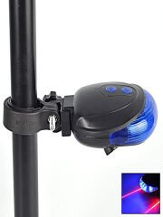 Bisiklet Arka Stop Lambası Mavi Bisiklet Sele Direği Lambası