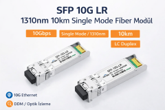 SFP 10G LR 1310nm 10km Single Mode Fiber Optik Modül (DDM)