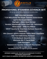 16'li 5MP (4K) IP Kamera Seti | PoE | Hikvision NVR | İç/Dış Mekan | Gece Görüş | Ses Kayıt | Mobil İzleme 2TB HDD Full Set