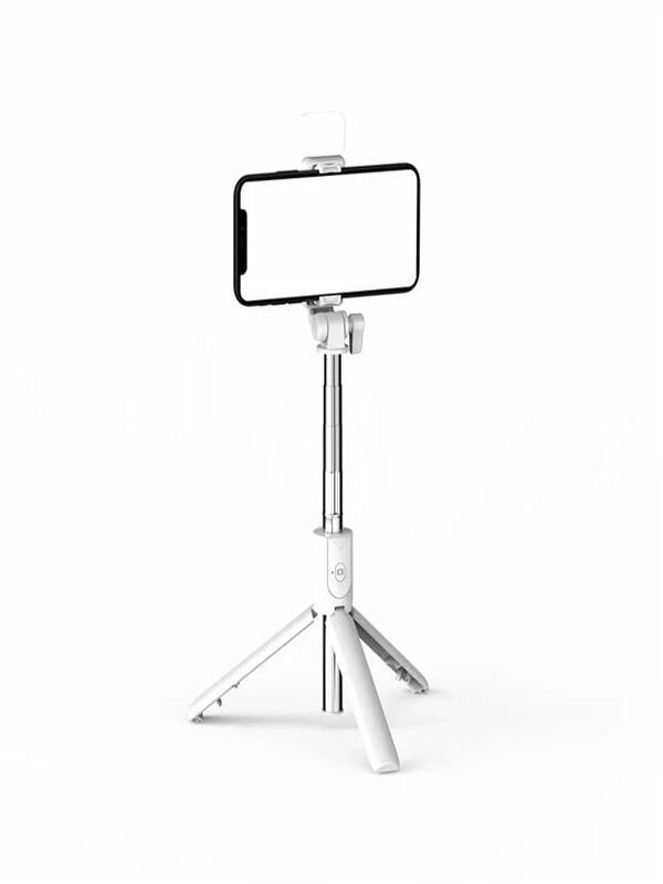 Masaüstü Tripod ve Selfie Çubuğu Cep Telefonu Uzaktan Kumandalı Katlanabilir Selfie Çubuğu
