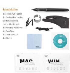Huion 420 Grafik Çizim Tableti