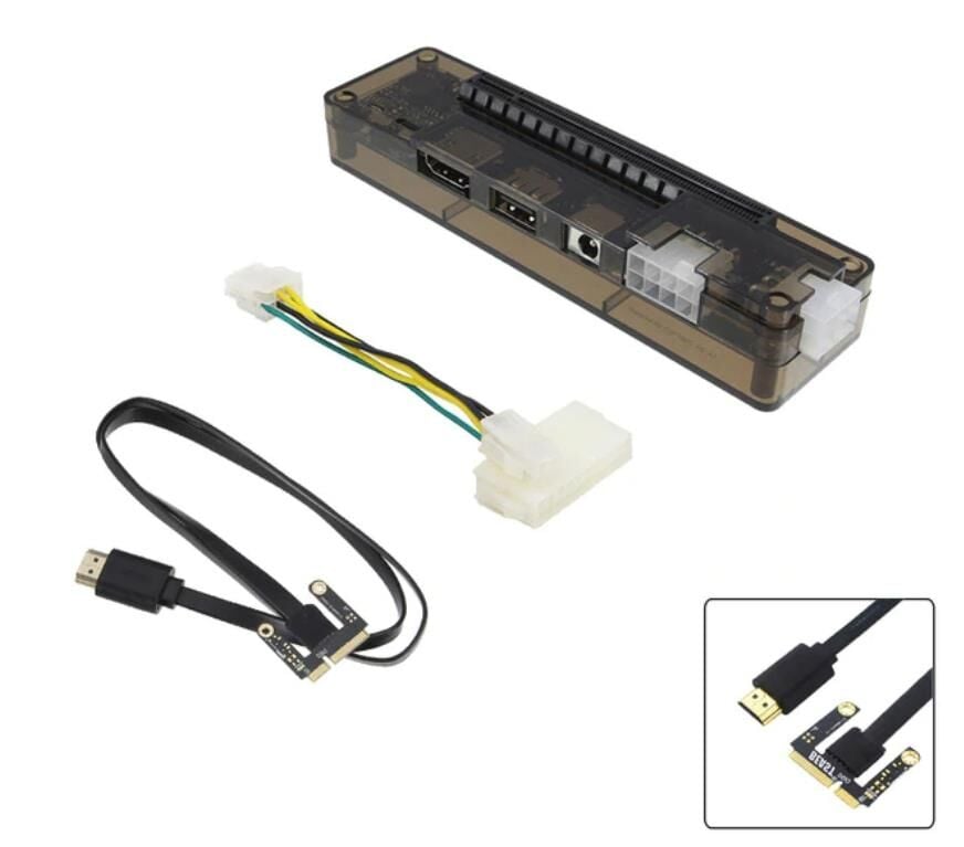 ALFA Mini Pci-E Harici Ekran Kartı Atx Power Takma Aparatı Ekspress V8.0 Exp Gdc NGFF Expresscard