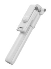 2in1 Masaüstü Kumandalı Tripod ve Taşınbilir Selfie Çubuğu 70cm Ios ve Android Uyumlu Beyaz