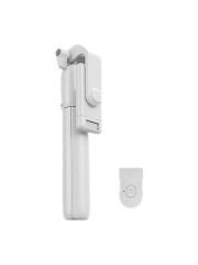 2in1 Masaüstü Kumandalı Tripod ve Taşınbilir Selfie Çubuğu 70cm Ios ve Android Uyumlu Beyaz