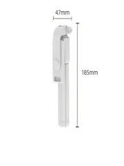 2in1 Masaüstü Kumandalı Tripod ve Taşınbilir Selfie Çubuğu 70cm Ios ve Android Uyumlu Beyaz