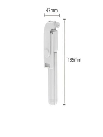 2in1 Masaüstü Kumandalı Tripod ve Taşınbilir Selfie Çubuğu 70cm Ios ve Android Uyumlu Beyaz