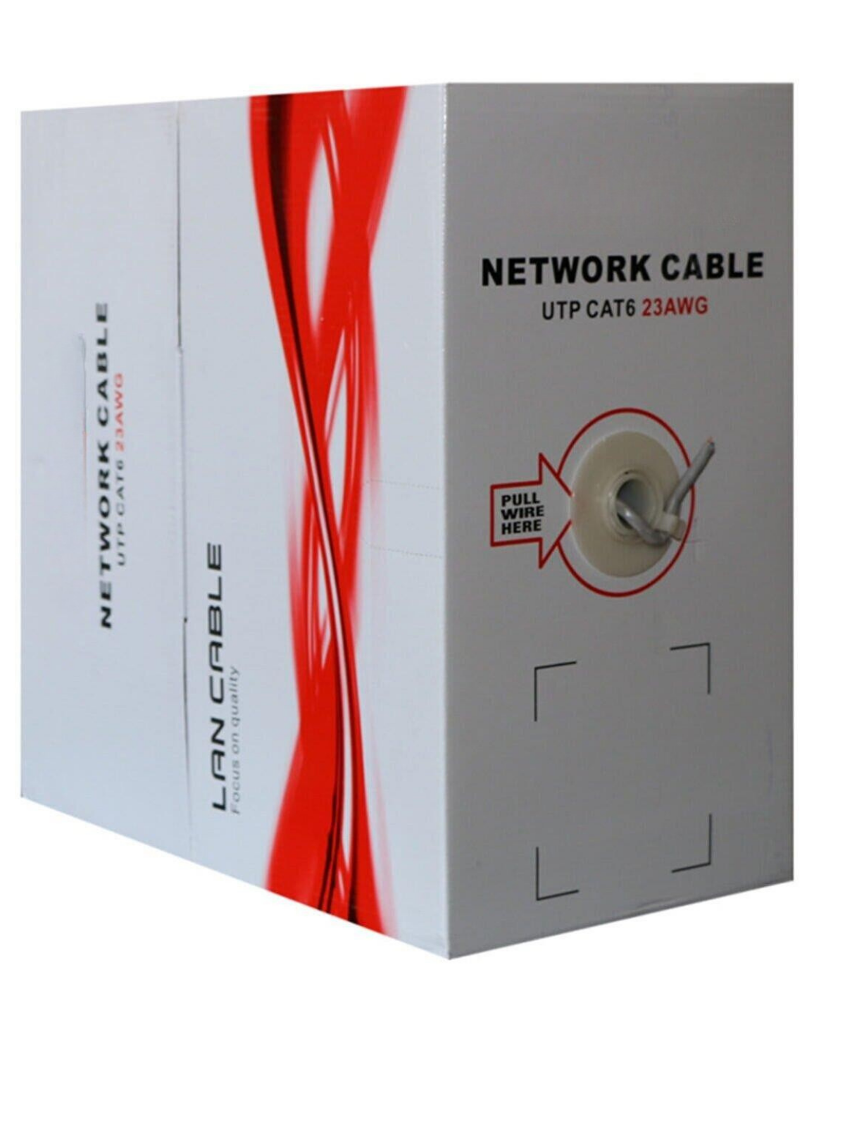 305 Metre Cat6 Utp 23Awg Kablo Cat6 Network IP Kamera Ethernet Kablosu 305m 0.56mm High Gigabit Lan
