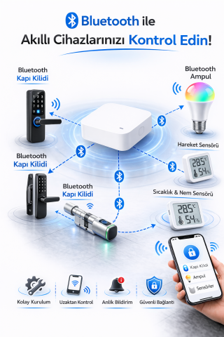 Akıllı Kapı Kilidi WiFi Gateway G2 TTLock Uyumlu Smart Lock Hub