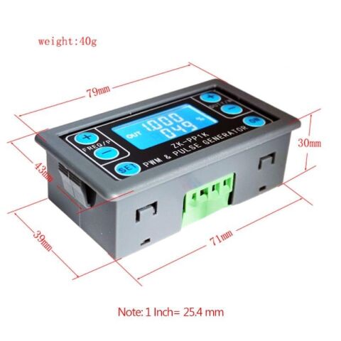 ZK-PP1K Çift Modlu LCD PWM Sinyal Jeneratörü 1Hz-150Khz PWM ve Pulse Darbe Modu