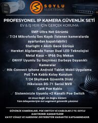 48'li 5MP PoE IP Kamera Seti | Çift Hikvision NVR sistemi | Ses Kayıtlı | 2TB HDD | Metal Kasa İç/Dış Ortam 915m