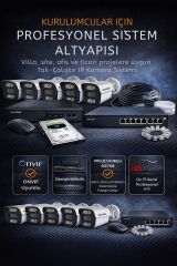 48'li 5MP PoE IP Kamera Seti | Çift Hikvision NVR sistemi | Ses Kayıtlı | 2TB HDD | Metal Kasa İç/Dış Ortam 915m