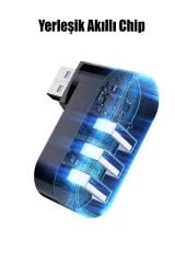 3 Bağlantı Noktalı 90/180 Derece Dönebilir USB 2.0 Çoklayıcı Hub Taşınılabilir Bilgisayarlar İçin