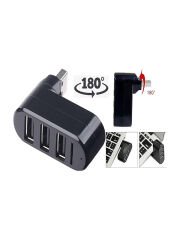 Usb 2.0 Çoklu Hub Ayırıcı 3 Port 180 Derece Dönebilir Usb Çoğaltıcı Çoklayıcı Bilgisayarlar İçin