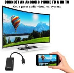 Micro USB - HDMI adaptörü, 1080P Micro USB OTG hdmi Çevirici Dönüştürücü Hub