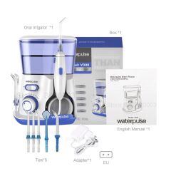 ALFA Waterpulse V300 Profesyonel Ağız Duşu Flosser 10 Modlu 120Psi 800ml 5 Uç Dahil