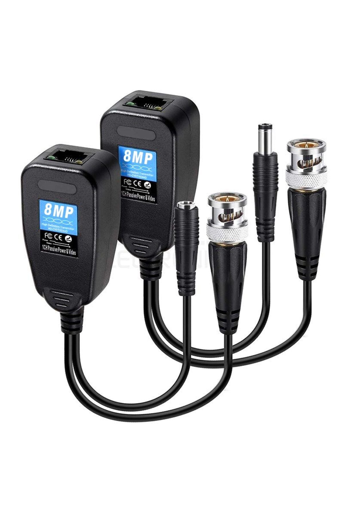 Bnc To Rj45 Video Balun + Power Konnektör ANT568A