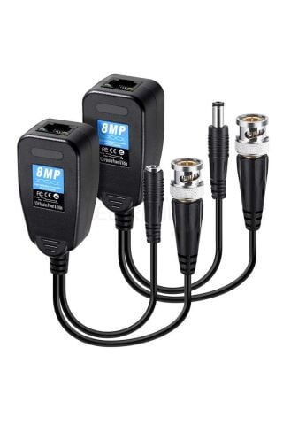 Bnc To Rj45 Video Balun + Power Konnektör ANT568A