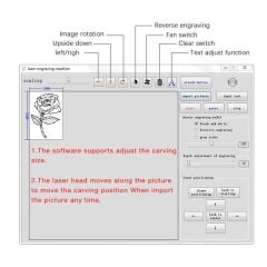ALFA 3000mw CNC Lazer Gravür Lazer Logo Baskı Kesim Oyma Makinası